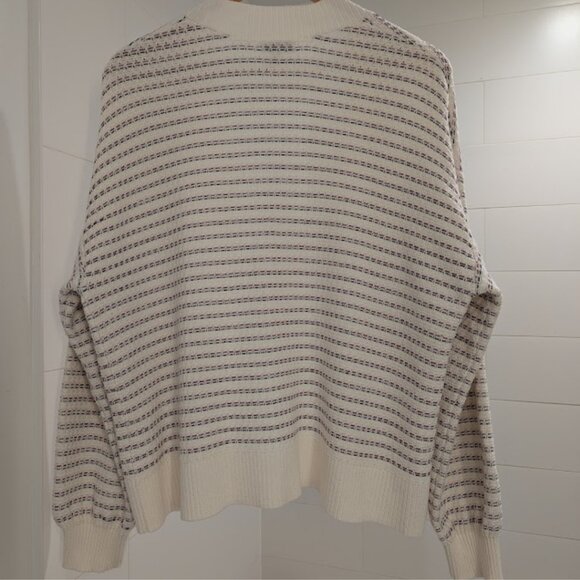 100% Cotton Nautical Stripe Open-Front Long Sleeve Cardigan - Picture 9 of 15